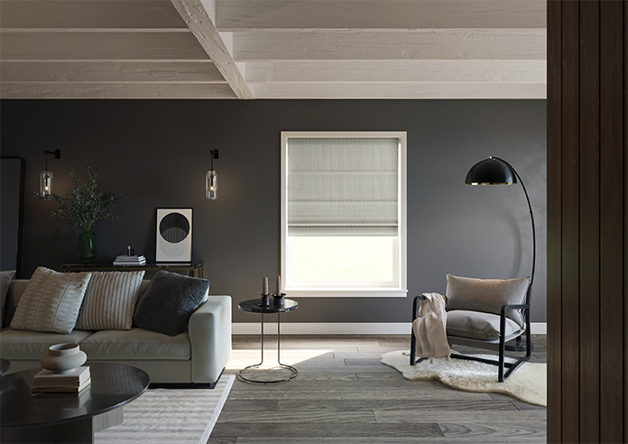Braemar, Echoed Blue - Roman Blind - Image 8